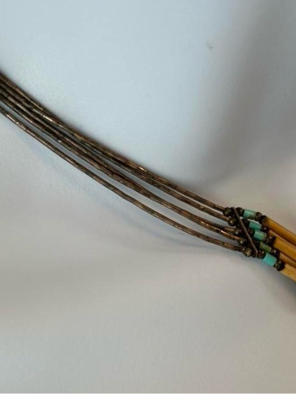 70s Bohemian Vintage Hippie Southwestern Sterling Silver Necklace - Picture 4 of 8